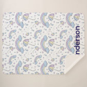 Sherpa Rainbow Blanket Sherpadecke (Vorderseite (Horizontal))