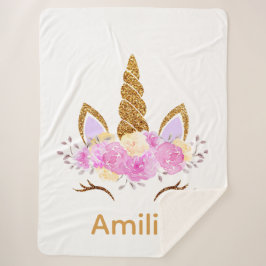 Sherpa Unicorn Blanket Sherpadecke