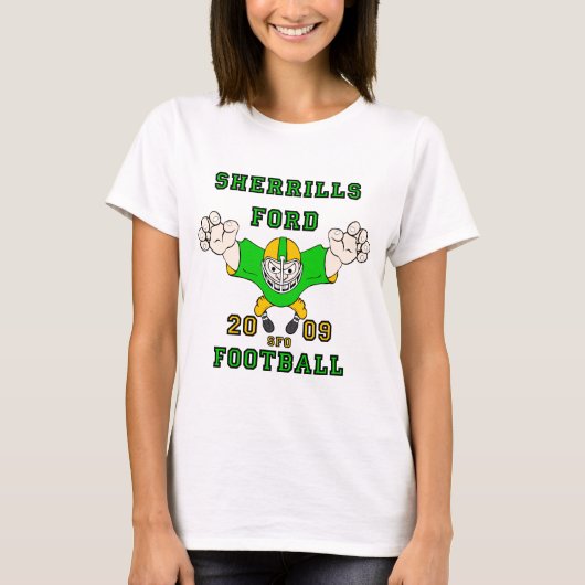 sherrills Ford-Fußballentwurf 2 T-Shirt (Vorderseite)