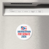 Sherrod Brown für den Senat 2026 Wahl Ohio-Flagge Magnet (In Situ (Geschirrspüler))