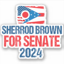Sherrod Brown für Senat 2024 Wahlkampf Ohio Flag