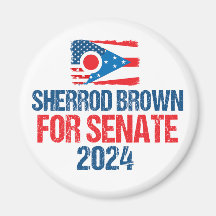 Sherrod Brown für Senat 2024 Wahlkampf Ohio Flag
