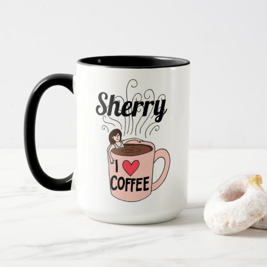 Sherry Lieben Kaffee Tasse (Mit Donut)