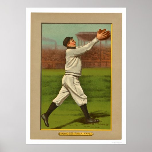 Sherry Magee Phillies Baseball 1911 Poster (Vorne)