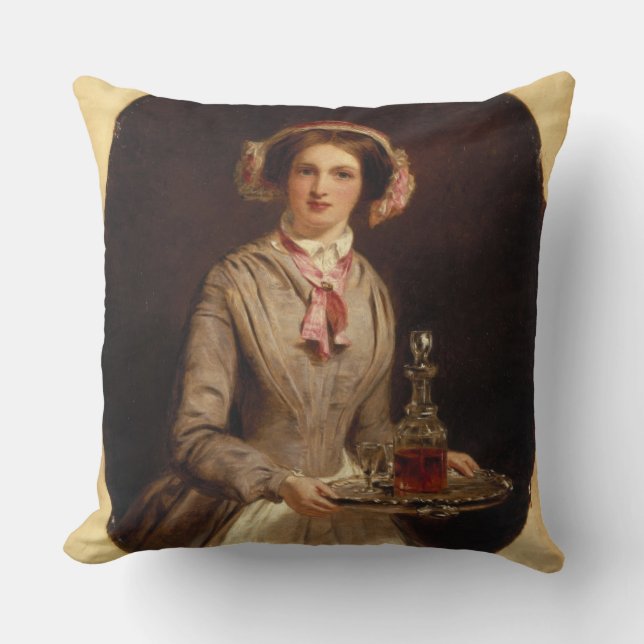 "Sherry-Sir? ", 1853 (Öl auf Leinwand) Kissen (Vorderseite)