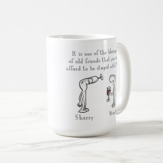 Sherry und Wendy Kaffeetasse (VorderseiteRechts)