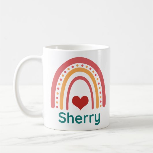 Sherry Vintag Boho Rainbow Kaffeetasse (Links)