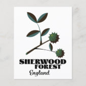 Sherwood Forest England Reiseplakat Flyer (Vorne)