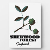 Sherwood Forest England Reiseplakat Fotoplatte (Vorderseite)