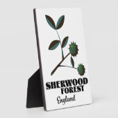 Sherwood Forest England Reiseplakat Fotoplatte (Seite)