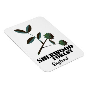 Sherwood Forest England Reiseplakat Magnet