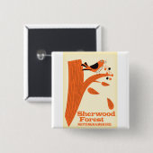 Sherwood Forest, Reiseplakat Nottinghamshire Button (Vorne & Hinten)