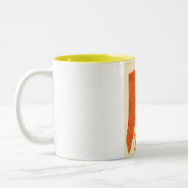 Sherwood Forest, Reiseplakat Nottinghamshire Zweifarbige Tasse