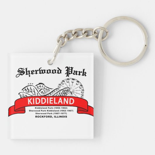 Sherwood Park Kiddieland, Rockford, IL. Schlüsselanhänger (Rückseite)
