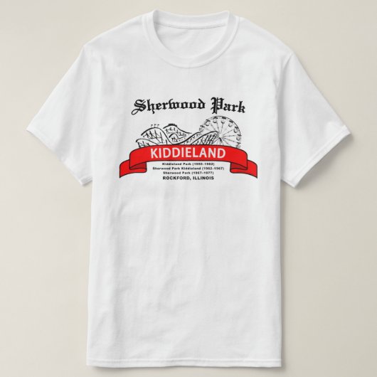 Sherwood Park Kiddieland, Rockford, IL. T-Shirt (Design vorne)