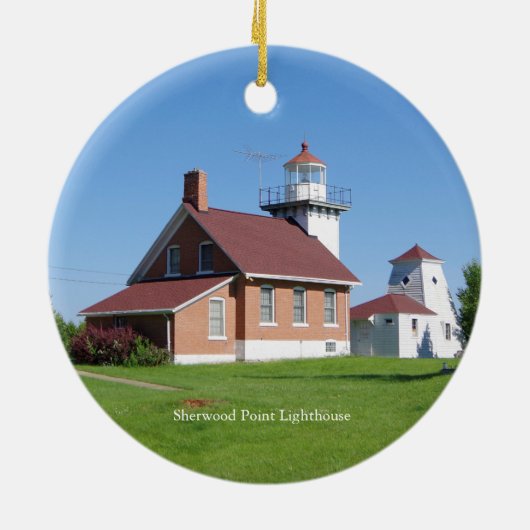 Sherwood Point Lighthouse 2 sided ornament (Hinten)