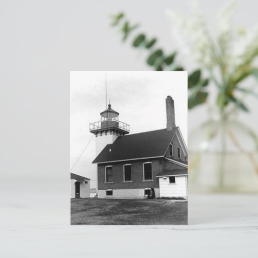 Sherwood Point Lighthouse Postkarte (Stehend Vorderseite)