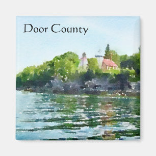 Sherwood Punkt-Aquarell Door County Magnet