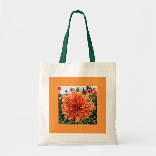 Sherwoods Peach Dahlia Tragetasche (Vorne)