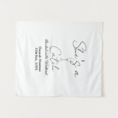 She's a catch champagne bottle bachelorette weeken wandteppich (Vorderseite (Horizontal))