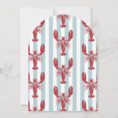 She's a Catch Coastal Lobster Bridal Shower  Einladung (Rückseite)