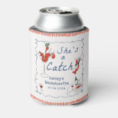 She's A Catch Lobster Bachelorette Can Cooler Dosenkühler (Kanne Rückseite)