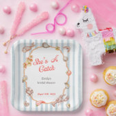 She's A Catch Lobster Coastal Bridal Shower Pappteller (Party)