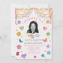 She's A Gem Gemstone Colorful Birthday Photo