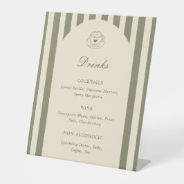 She's A Tini Bit Older Birthday Drinks Menu Sockelschild