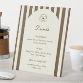 She's A Tini Bit Older Birthday Drinks Menu Sockelschild (In Situ)