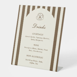 She's A Tini Bit Older Birthday Drinks Menu Sockelschild