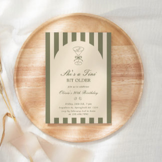 She's A Tini Bit Older Coffee Martini Birthday Einladung