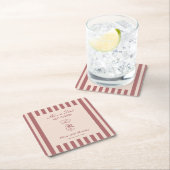 She's A Tini Bit Older Coffee Martini Birthday Rechteckiger Pappuntersetzer (Vor Ort)