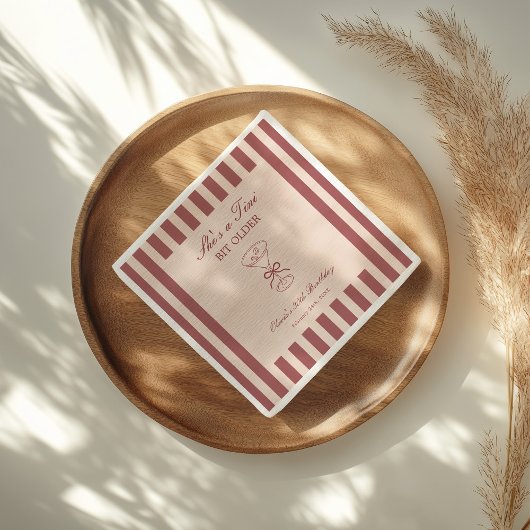 She's A Tini Bit Older Coffee Martini Birthday Serviette