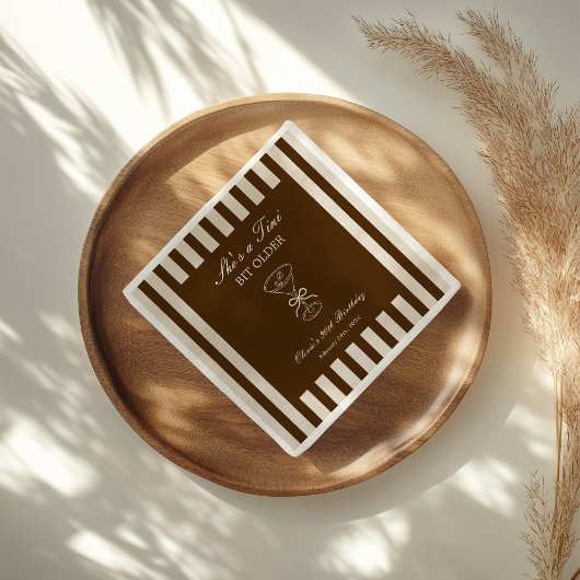 She's A Tini Bit Older Coffee Martini Birthday Serviette