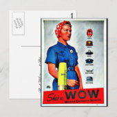 Shes A Wow Postkarte (Vorne/Hinten)