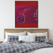 She's Become One with the Music  Leinwanddruck (Insitu (Schlafzimmer))