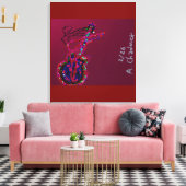 She's Become One with the Music  Leinwanddruck (Insitu (Wohnzimmer))