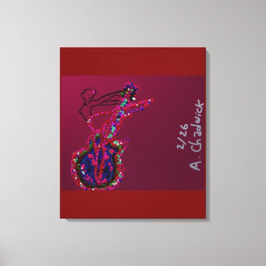 She's Become One with the Music  Leinwanddruck (Vorderseite)