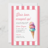 She's Been Scooped Up Bridal Shower Einladung (Vorderseite)