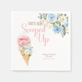 She's Been Scooped Up Custom Paper Napkins Serviette (Vorderseite)