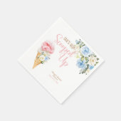 She's Been Scooped Up Custom Paper Napkins Serviette (Ecke)