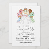 She's Been Scooped Up Ice Cream Bridal Shower Einladung (Vorne/Hinten)