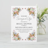 She's Been Scooped Up Ice Cream Bridal Shower Einladung (Stehend Vorderseite)