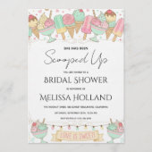 She's Been Scooped Up Ice Cream Bridal Shower Einladung (Vorderseite)