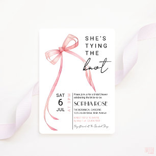 Shes bindet die Knot Bridal Dusche Einladung