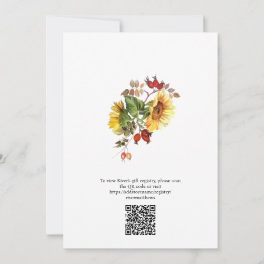 Shes fand ihr Honey QR Code Brautparty Einladung (Rückseite)