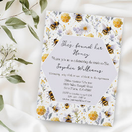 She's Found Her Honey Bees Floral Bridal Shower Einladung