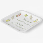 She's Fresh Off The Market  Bridal Shower  Pappteller (Gewinkelt)