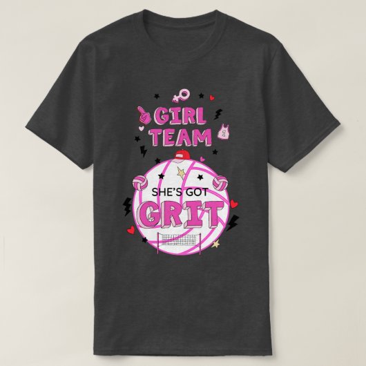 SHES GOT GRIT L TEAM T-Shirt (Design vorne)